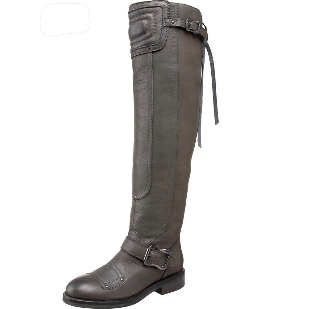 Unique‎ Yin Choc Slouchy Moto Boot Rover Stone Grey